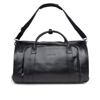 Tas Kulit Travel Duffle Bag Gino Mariani Adamo Black