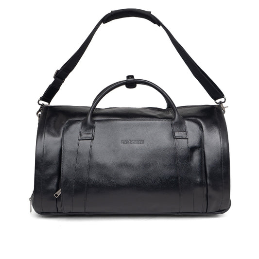 Tas Kulit Travel Duffle Bag Gino Mariani Adamo Black