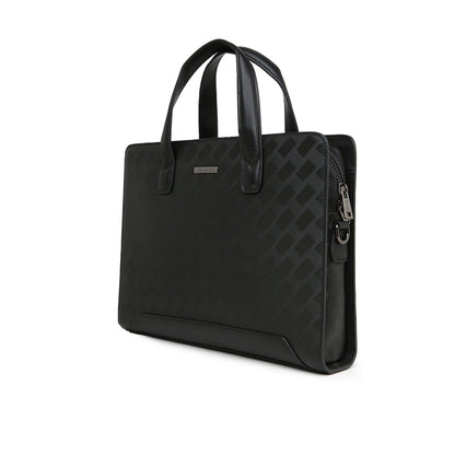 Tas Briefcase Leather Bag Gino Mariani Livio Black