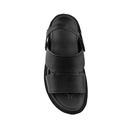 Sandal Kulit Pria Gino Mariani Joel Black