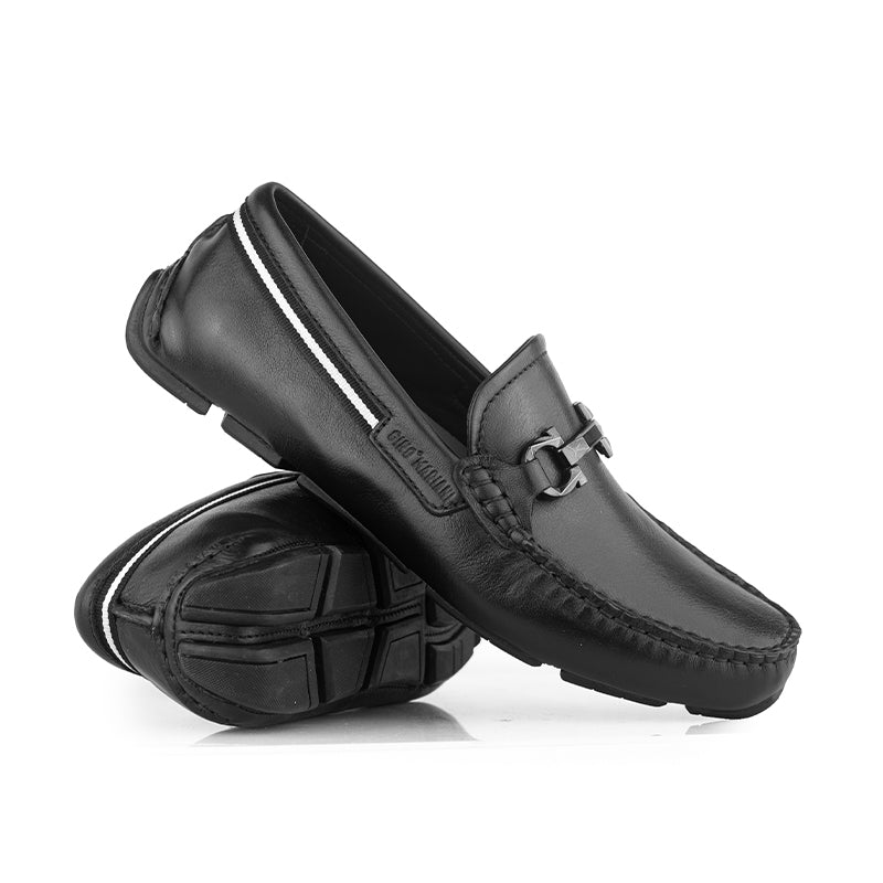 Sepatu Casual Pria Loafer Moccasin Gino Mariani Bartoli 12 Black
