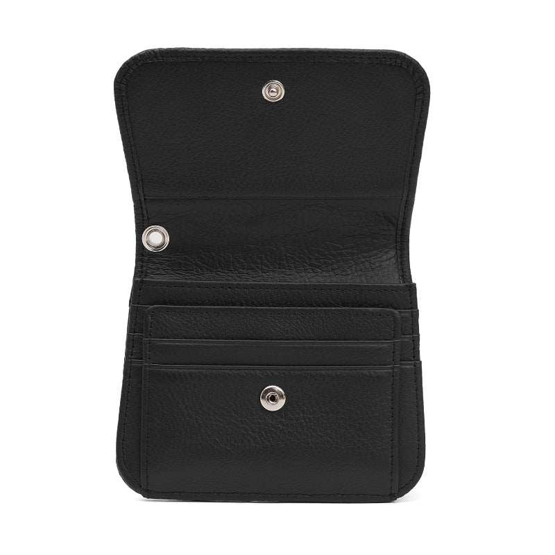 Dompet Kulit Wanita Gino Mariani Small Wallet Alba Black