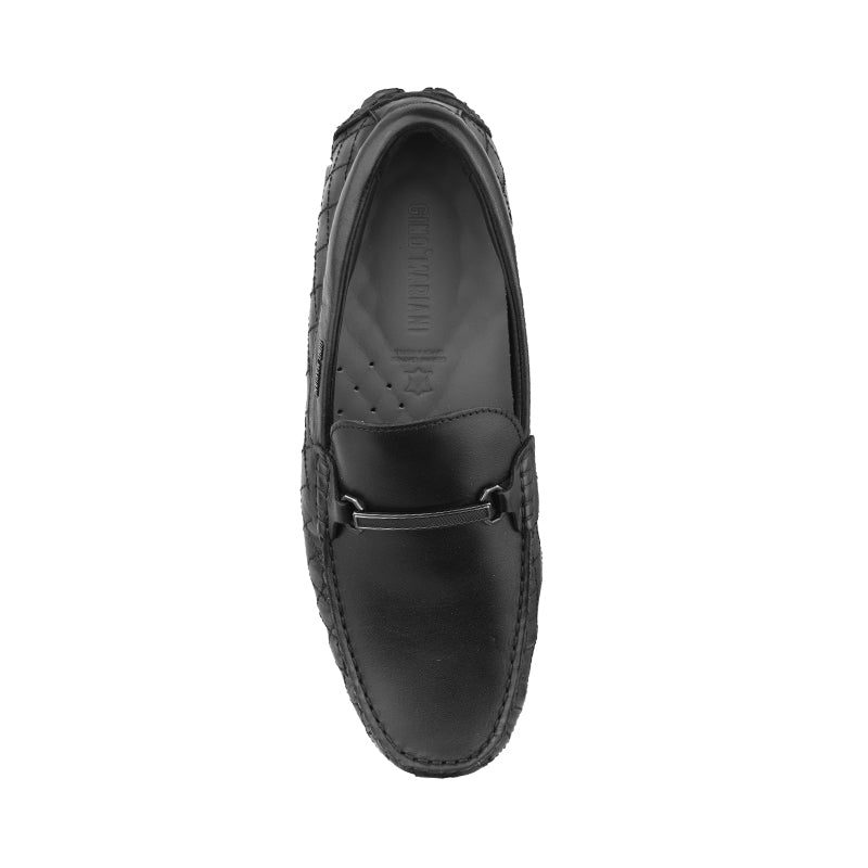 Sepatu Casual Pria Loafer Moccasin Gino Mariani Bartoli 11 Black
