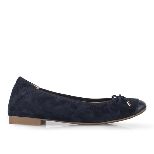 Sepatu Ballet Flats Wanita Gino Mariani Federica Navy
