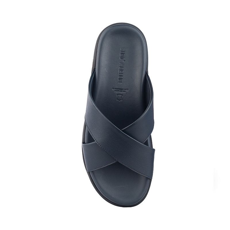 Sandal Kulit Pria Gino Mariani Ives Navy