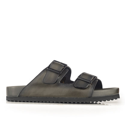 Sandal Kulit Pria Gino Mariani Hayes Army Green