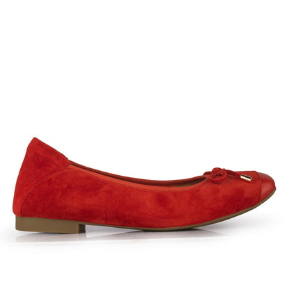 Sepatu Ballet Flats Wanita Gino Mariani Federica Red