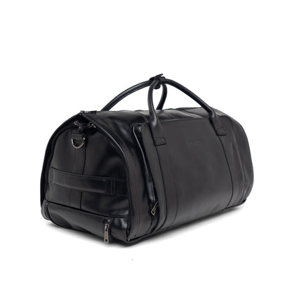 Tas Kulit Travel Duffle Bag Gino Mariani Adamo Black