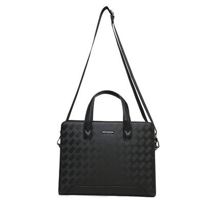 Tas Briefcase Leather Bag Gino Mariani Livio Black