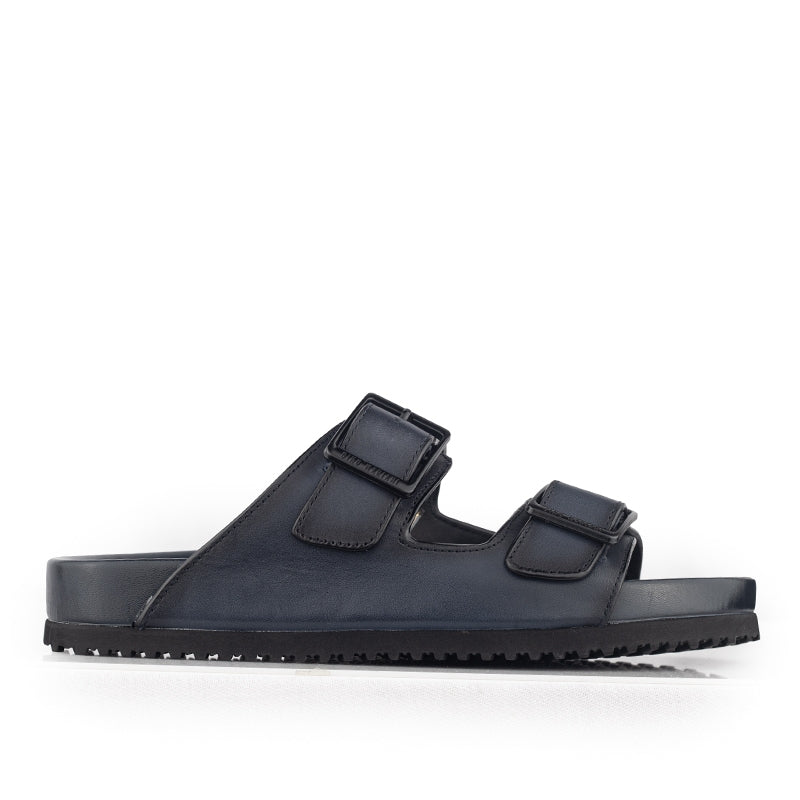 Sandal Kulit Pria Gino Mariani Hayes Navy