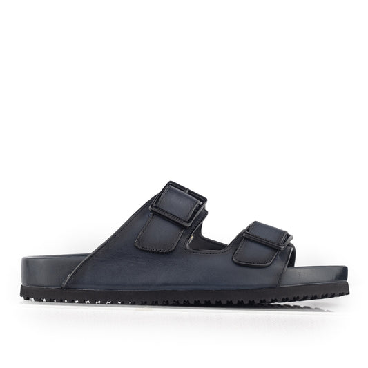 Sandal Kulit Pria Gino Mariani Hayes Navy