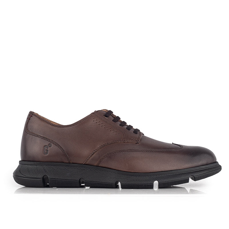 Sepatu Casual Formal Pria Gino Mariani Zenom 2 Dark Brown