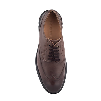 Sepatu Casual Formal Pria Gino Mariani Zenom 2 Dark Brown