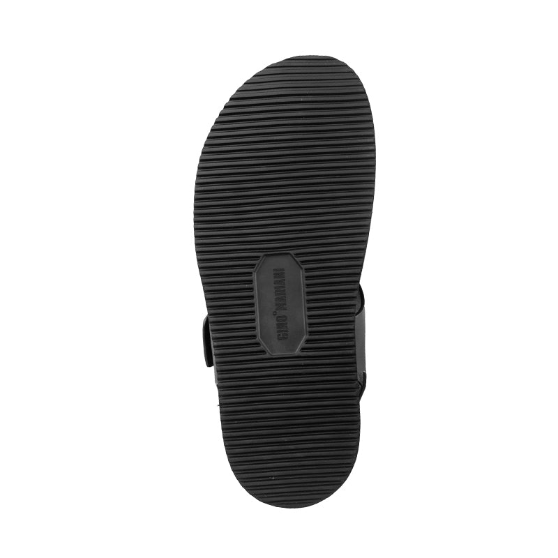 Sandal Fisherman Kulit Casual Pria Gino Mariani Ilgaz Black