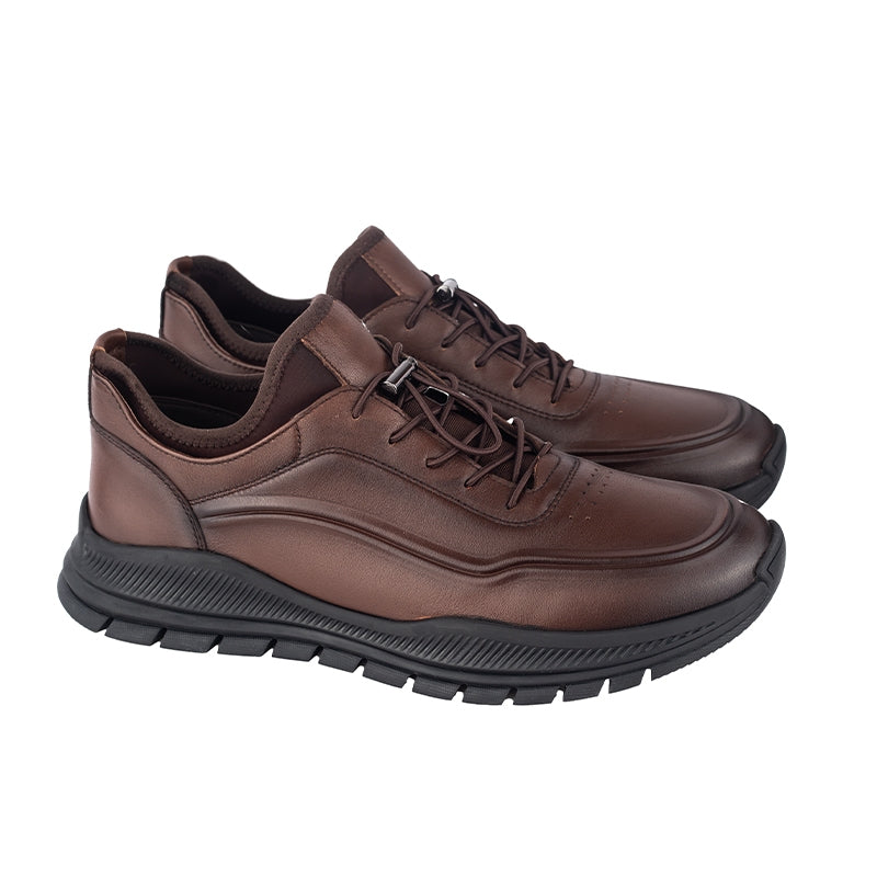 Sepatu Casual Pria Sneakers Gino Mariani Fonzo 2 Brown