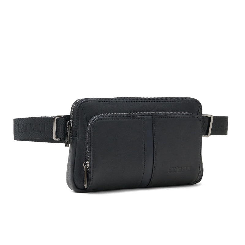 Sling Bag Kulit Pria Gino Mariani Haritz 1 Black