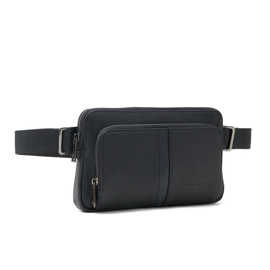 Sling Bag Kulit Pria Gino Mariani Haritz 1 Black