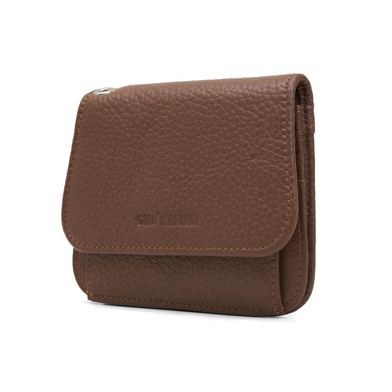 Dompet Kulit Wanita Gino Mariani Small Wallet Alba Brown