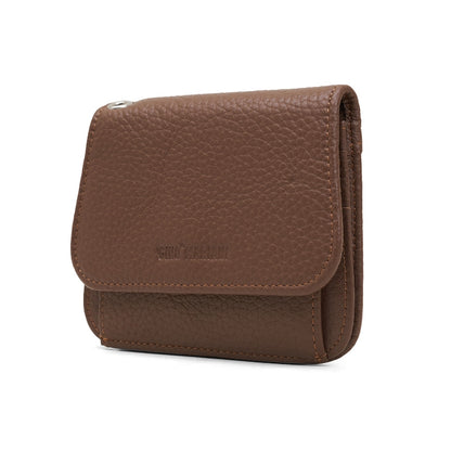 Dompet Kulit Wanita Gino Mariani Small Wallet Alba Brown