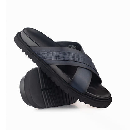 Sandal Kulit Pria Gino Mariani Kaidon Navy