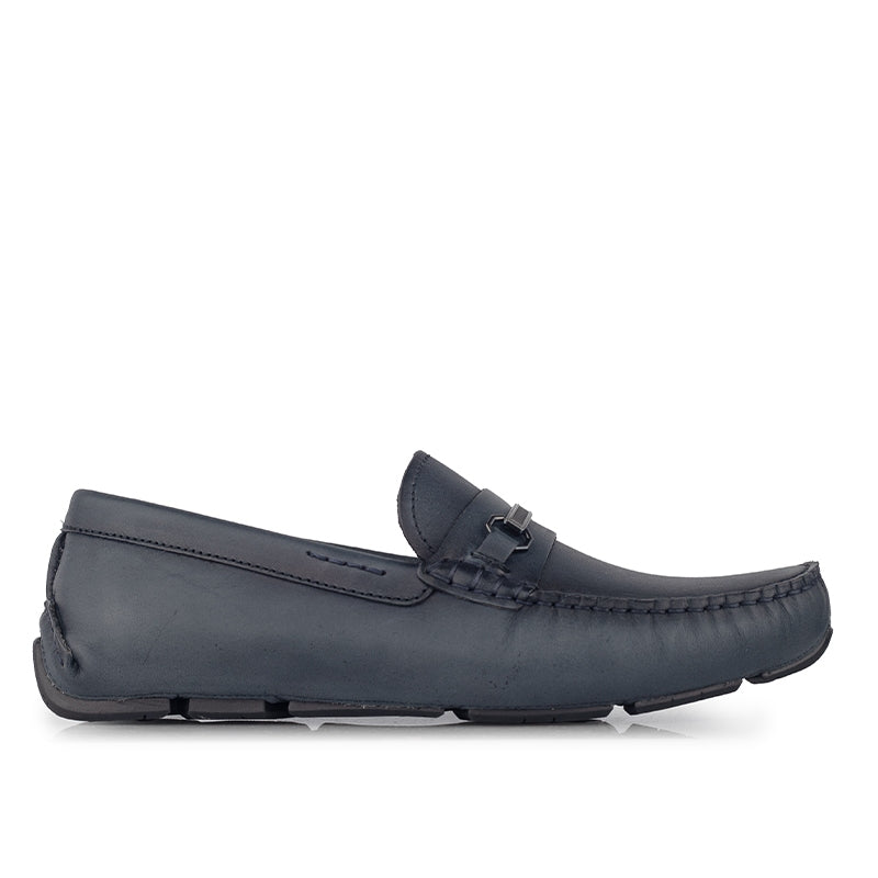 Sepatu Casual Pria Loafer Moccasin Gino Mariani Bartoli 10 Navy