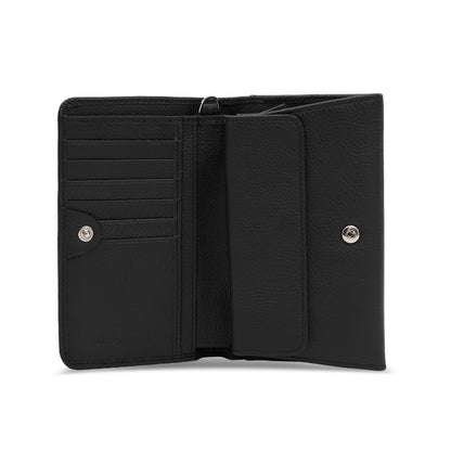 Dompet Kulit Wanita Gino Mariani Avena Black