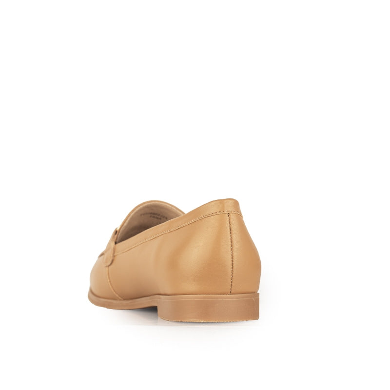 Sepatu Flat Casual Formal Loafer Moccasin Wanita Gino Mariani Fana Cream