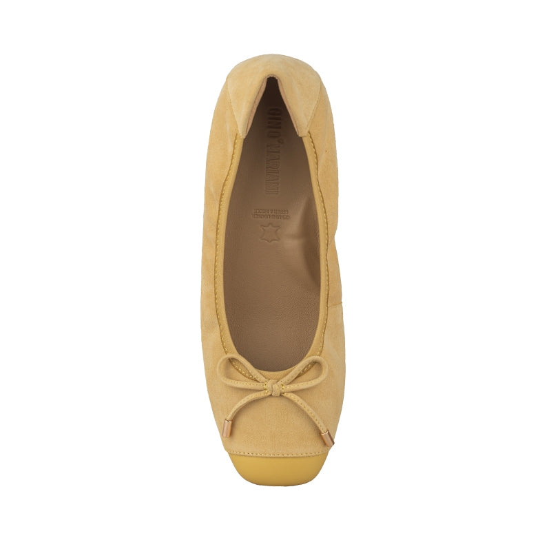 Sepatu Ballet Flats Wanita Gino Mariani Federica Mustard