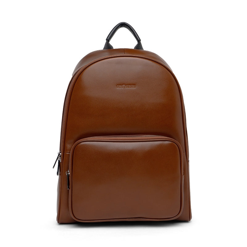 Backpack Tas Ransel Kulit Pria Gino Mariani Alwine Brown