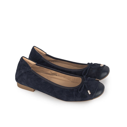 Sepatu Ballet Flats Wanita Gino Mariani Federica Navy