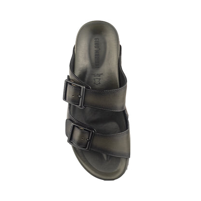 Sandal Kulit Pria Gino Mariani Hayes Army Green