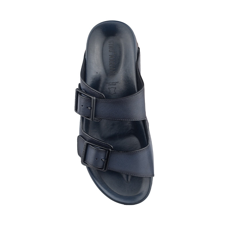 Sandal Kulit Pria Gino Mariani Hayes Navy