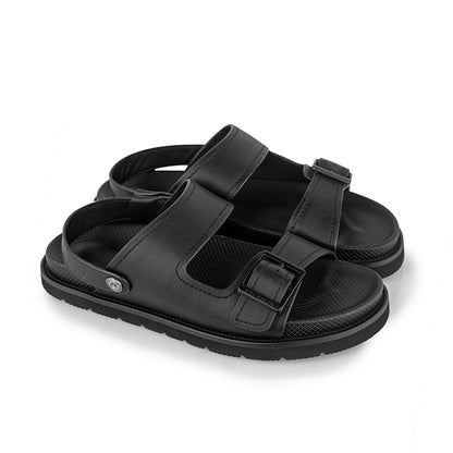 Sandal Kulit Pria Gino Mariani Jasper Black
