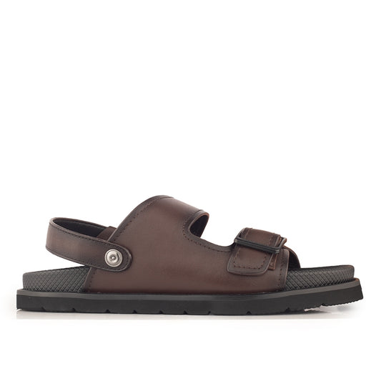 Sandal Kulit Pria Gino Mariani Jasper Brown