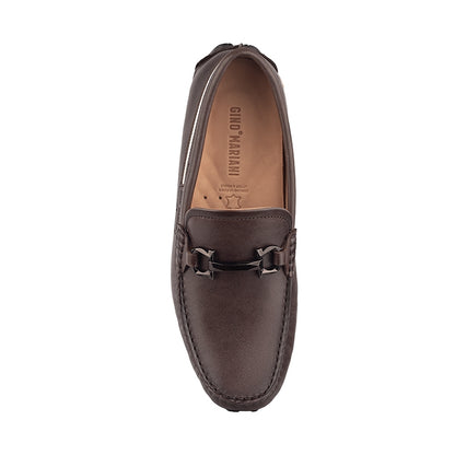 Sepatu Casual Pria Loafer Moccasin Gino Mariani Bartoli 12 Dark Brown