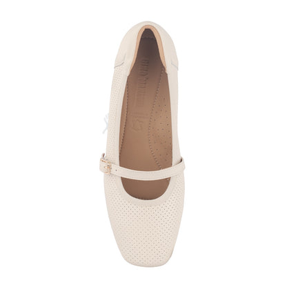 Sepatu Flat Wanita Gino Mariani Glowen Off White