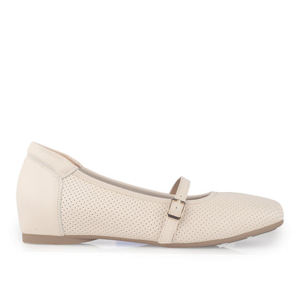 Sepatu Flat Wanita Gino Mariani Glowen Off White