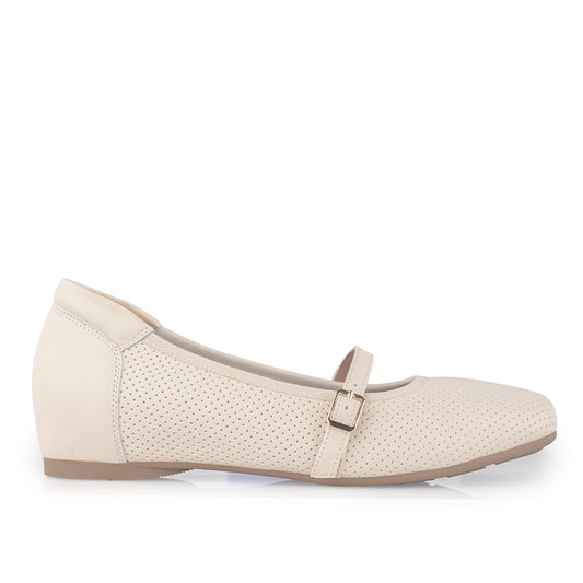 Sepatu Flat Wanita Gino Mariani Glowen Off White