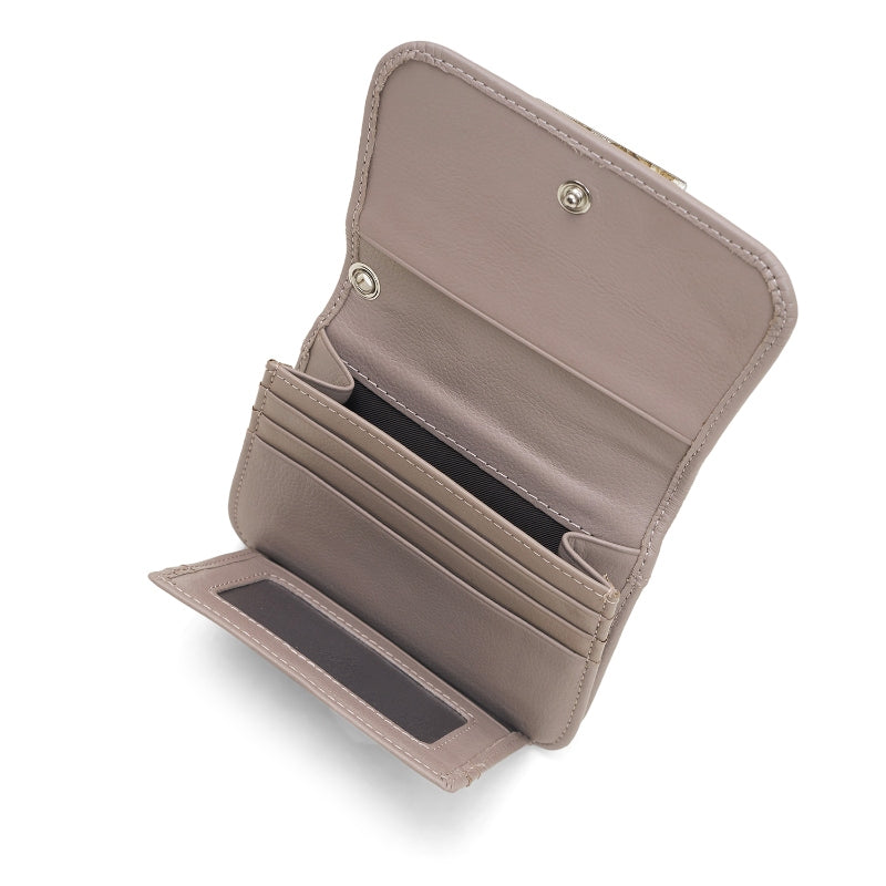 Dompet Kulit Wanita Gino Mariani Small Wallet Alba Khaki