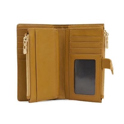 Dompet Panjang Wanita Gino Mariani Long Wallet Aura Camel