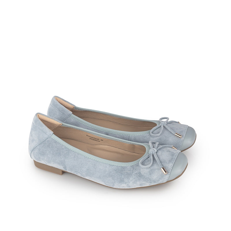 Sepatu Ballet Flats Wanita Gino Mariani Federica Baby Blue