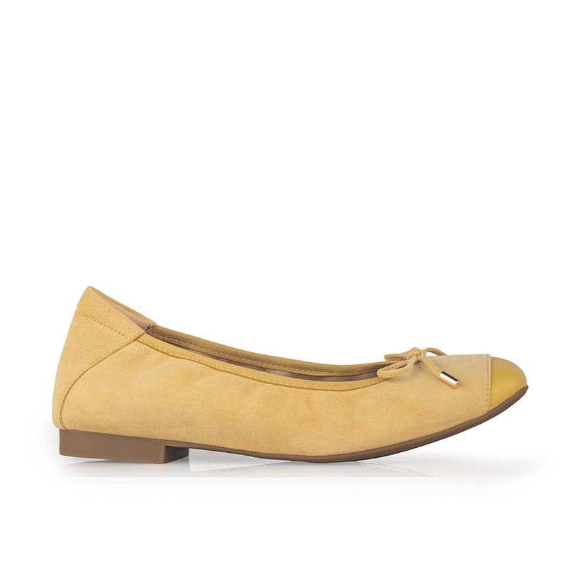 Sepatu Ballet Flats Wanita Gino Mariani Federica Mustard