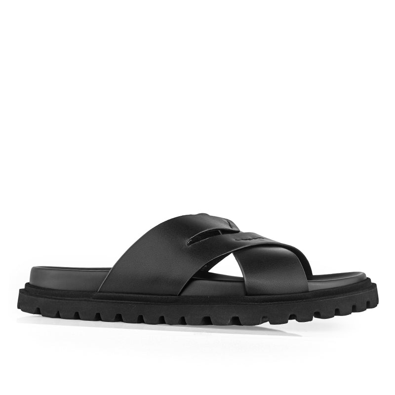 Sandal Kulit Pria Gino Mariani Jagger Black