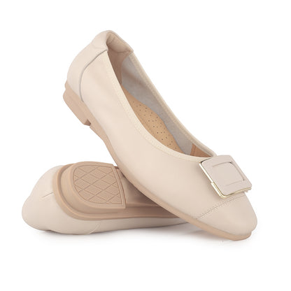 Sepatu Flat Wanita Gino Mariani Glarisa Off White