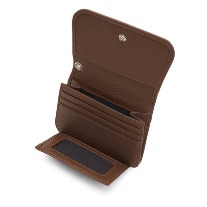 Dompet Kulit Wanita Gino Mariani Small Wallet Alba Brown