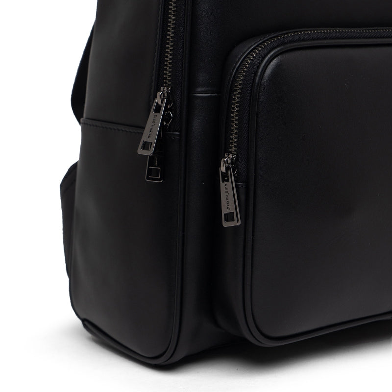 Backpack Tas Ransel Kulit Pria Gino Mariani Alwine Black