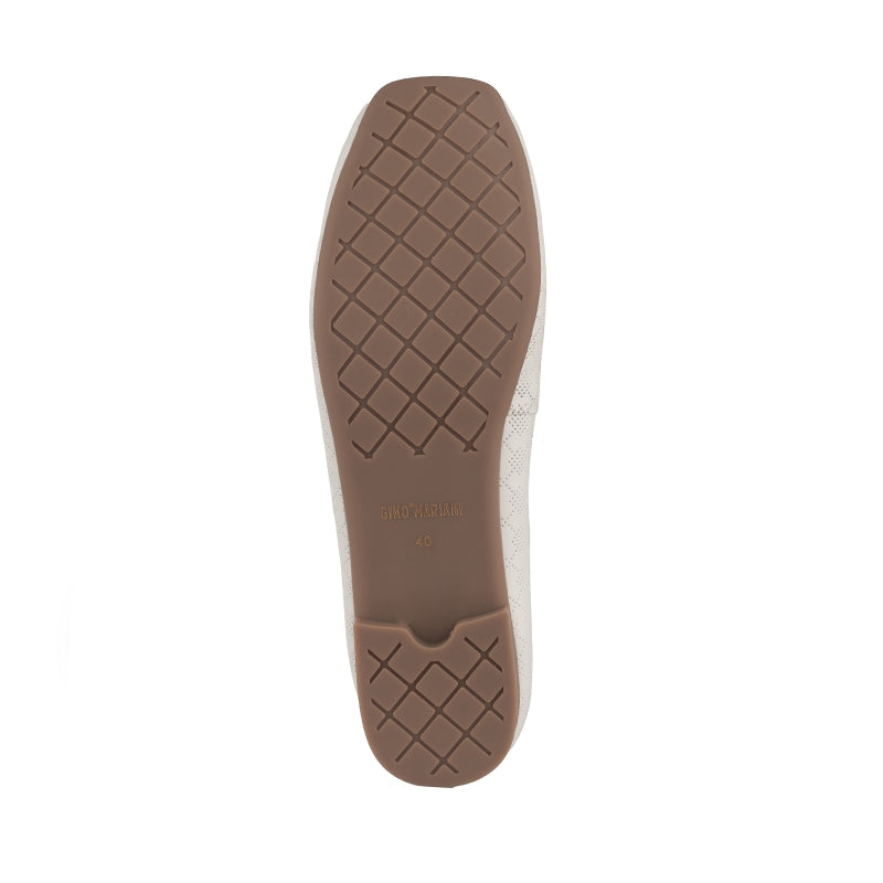 Sepatu Ballet Flats Wanita Gino Mariani Halina Off White
