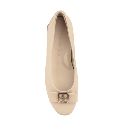 Sepatu Ballet Flats Wanita Gino Mariani Hasena Apricot