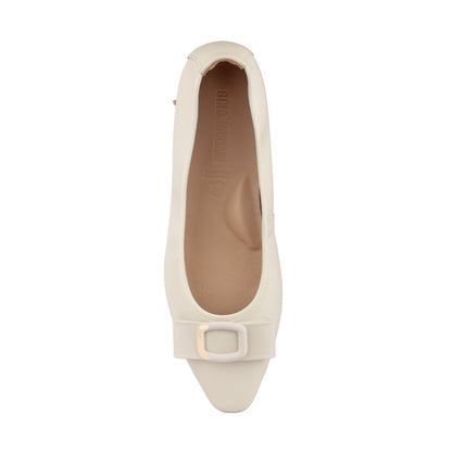 Sepatu Ballet Flats Wanita Gino Mariani Giana White
