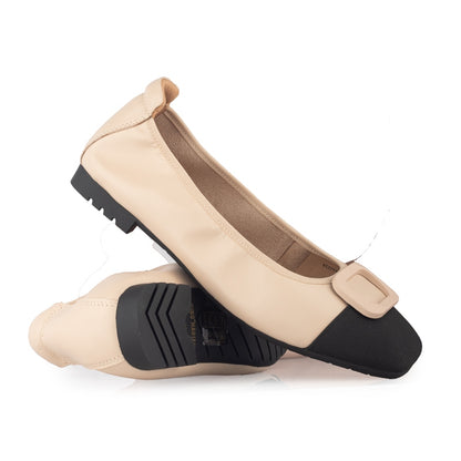Sepatu Ballet Flats Wanita Gino Mariani Ghita Apricot